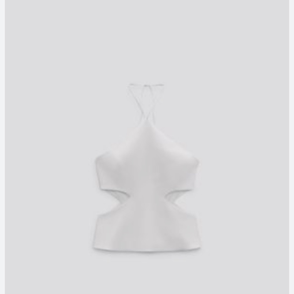 Zara halter cutout top